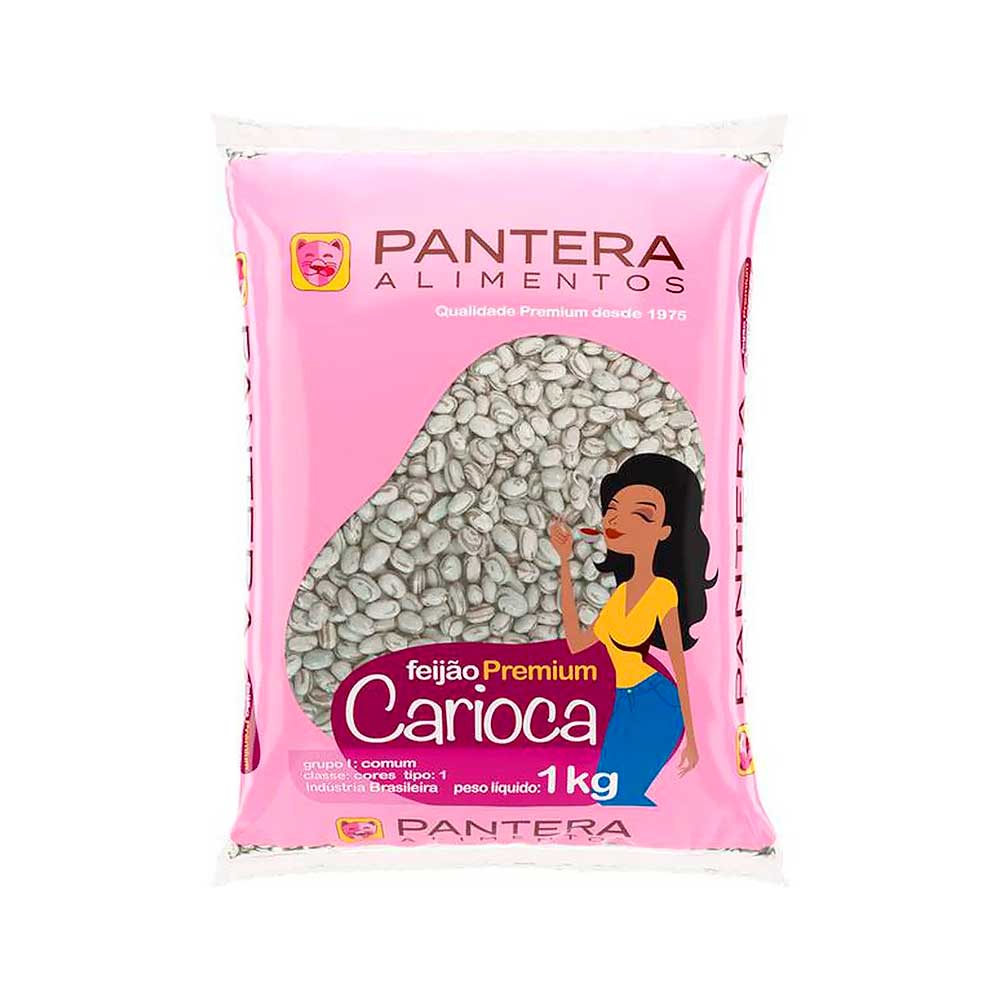 Feijão Carioca Pantera 1Kg - Braganca